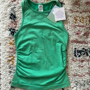 Target/Joy Lab - NWT - Green Athletic Workout Tank Top with Ruched Sides